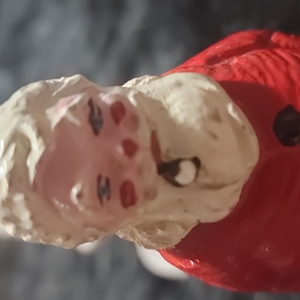 Festive Santa and Angel & Christmas Tree Figurines. VINTAGE. - Picture 4 of 11